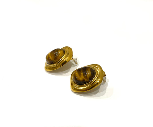 Orecchini Pia - oro giallo/ Ambra