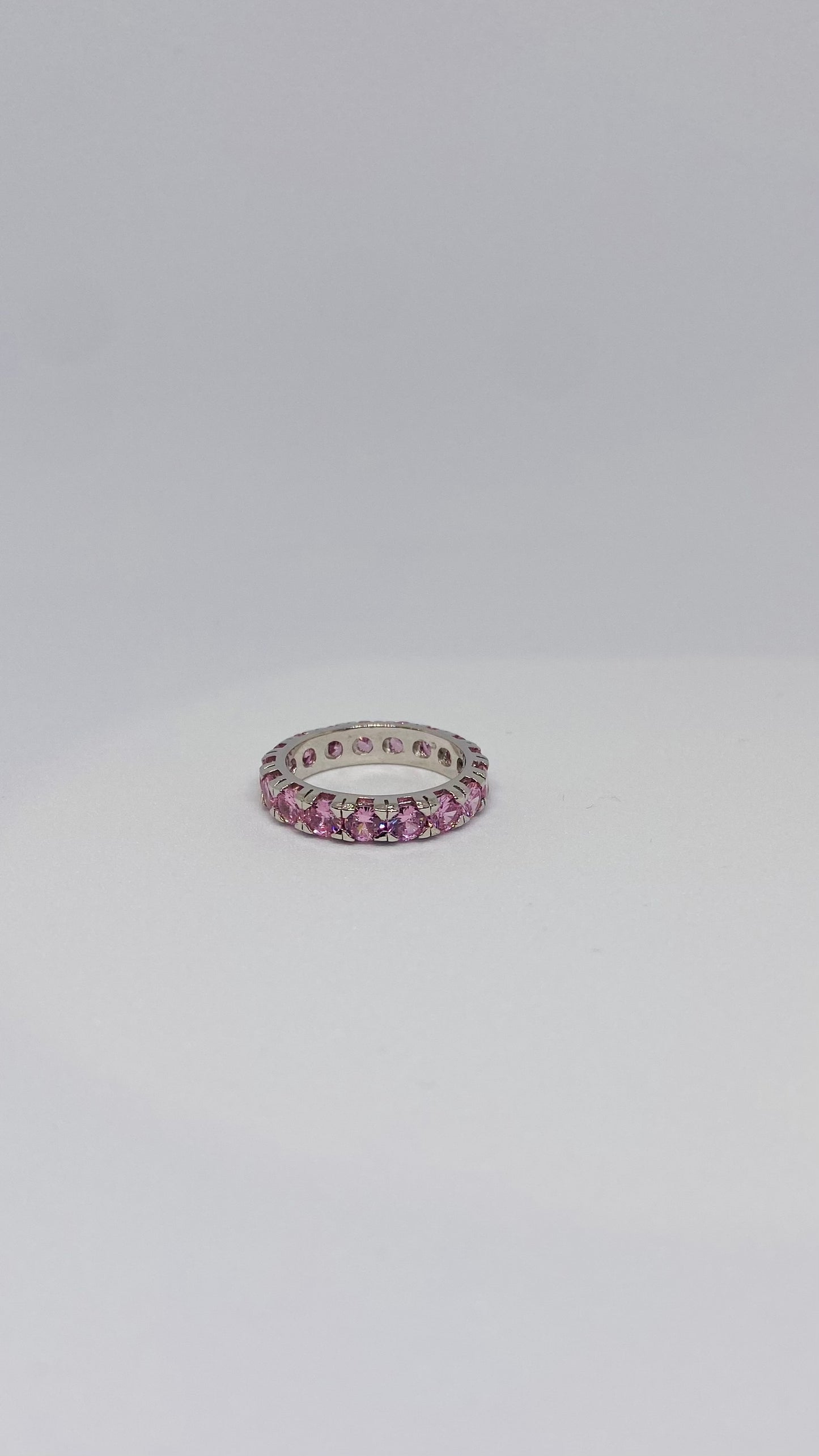 Anello Veretta Media Rosa