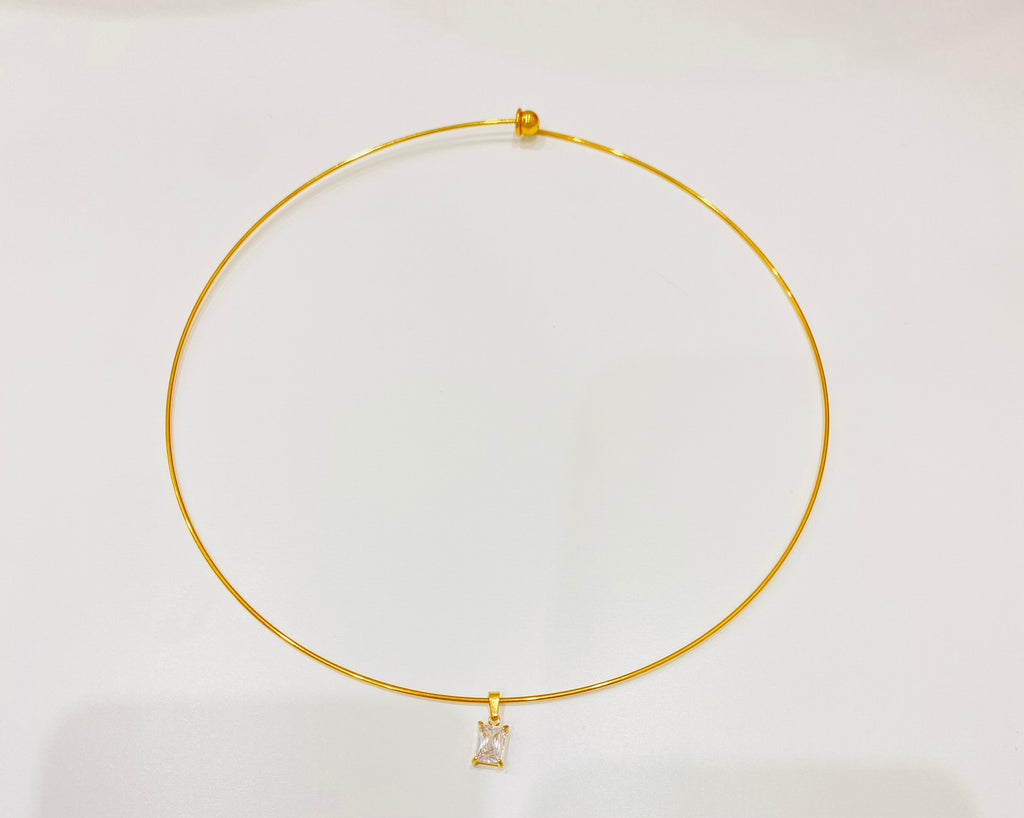 Collana Crystal quadrata