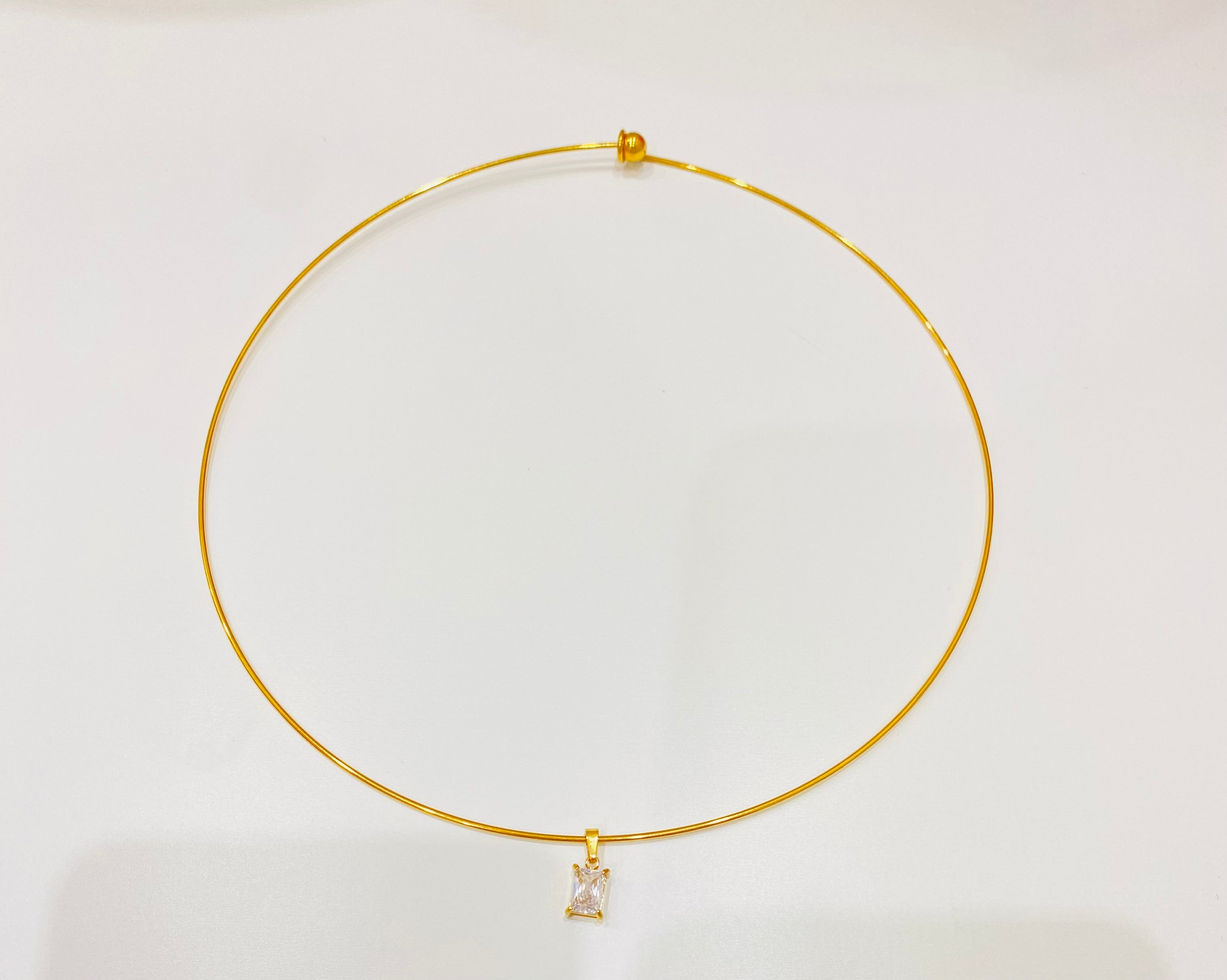 Collana Crystal quadrata