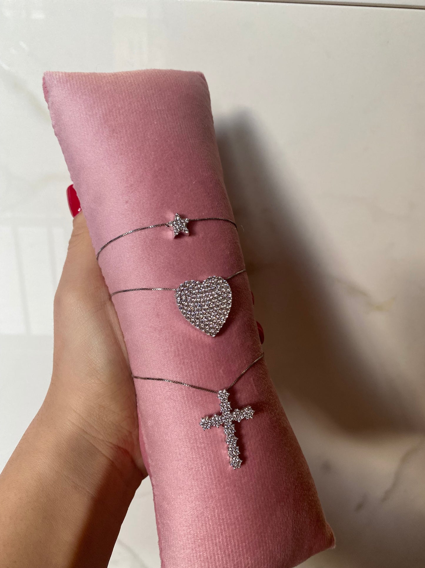 Collana Croce Flower