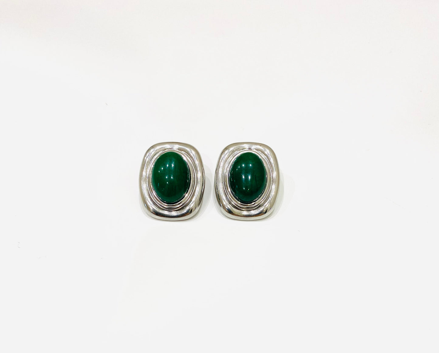 Orecchini Pia - oro bianco/verde
