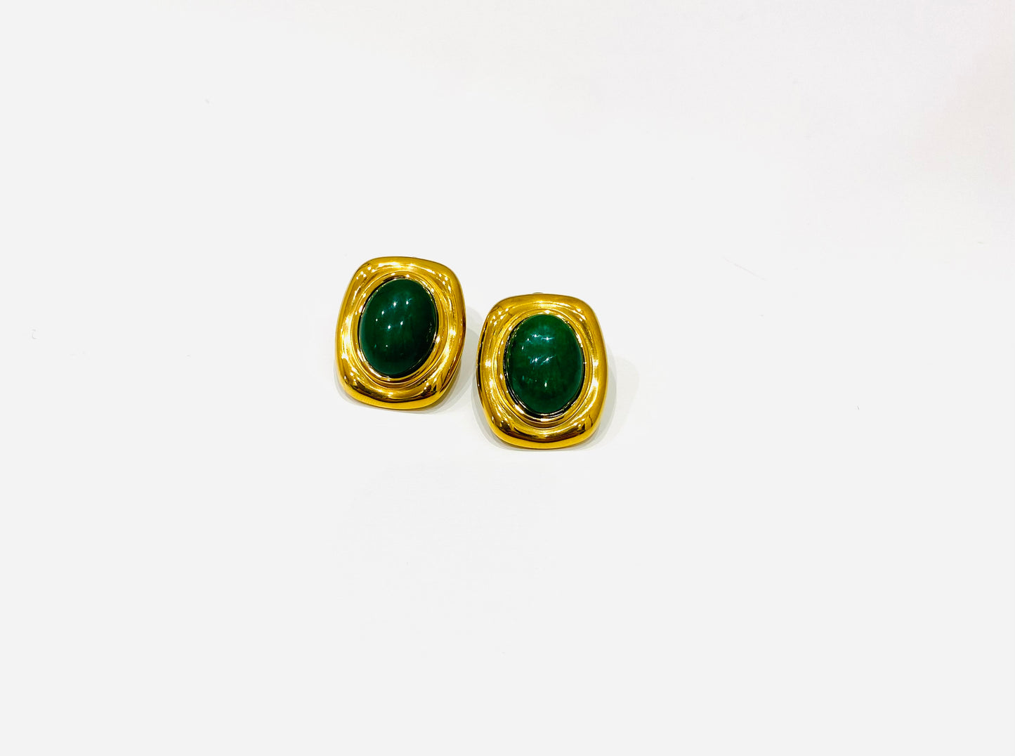 Orecchini Pia - oro giallo/ verde