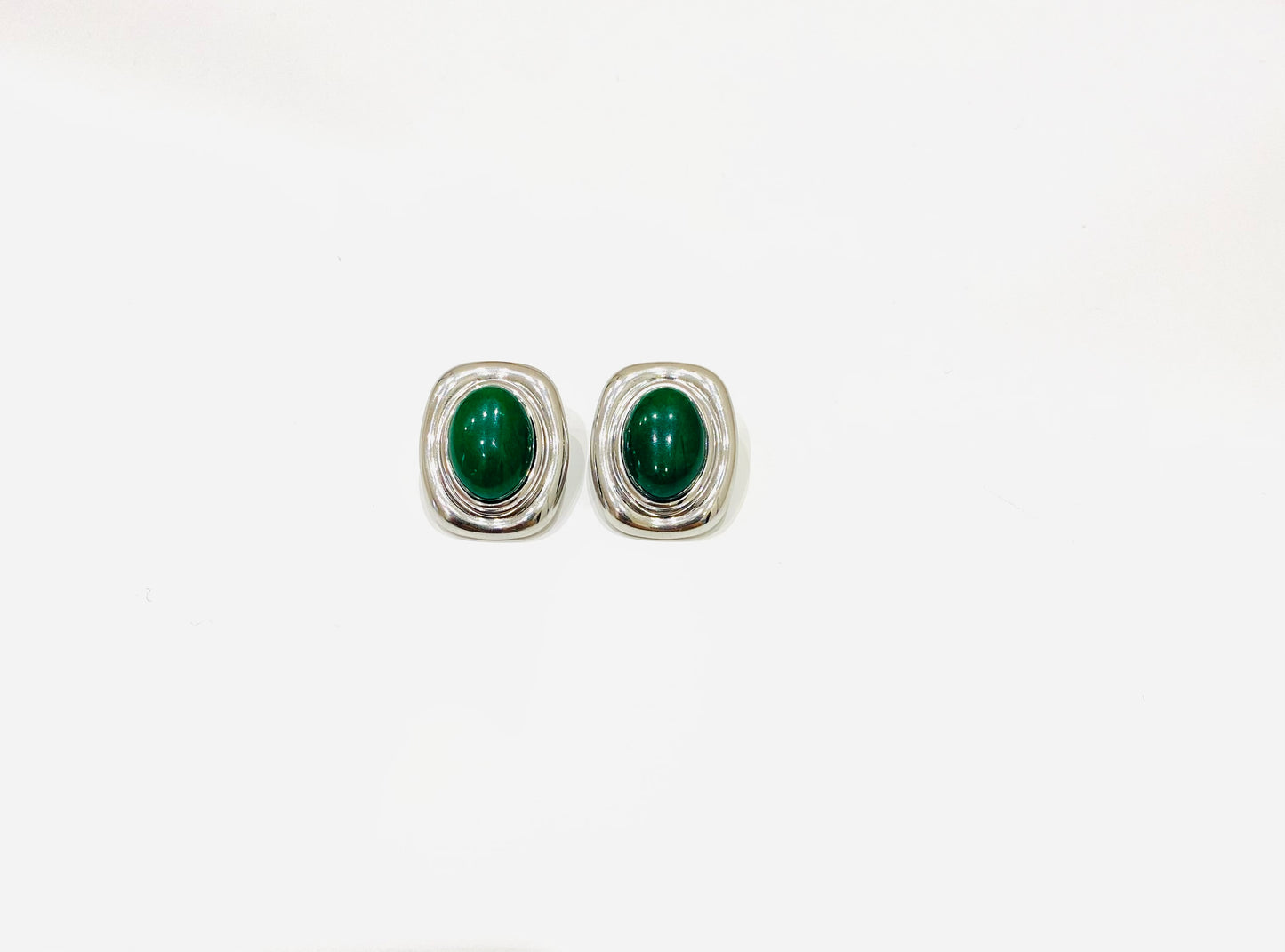 Orecchini Pia - oro bianco/verde