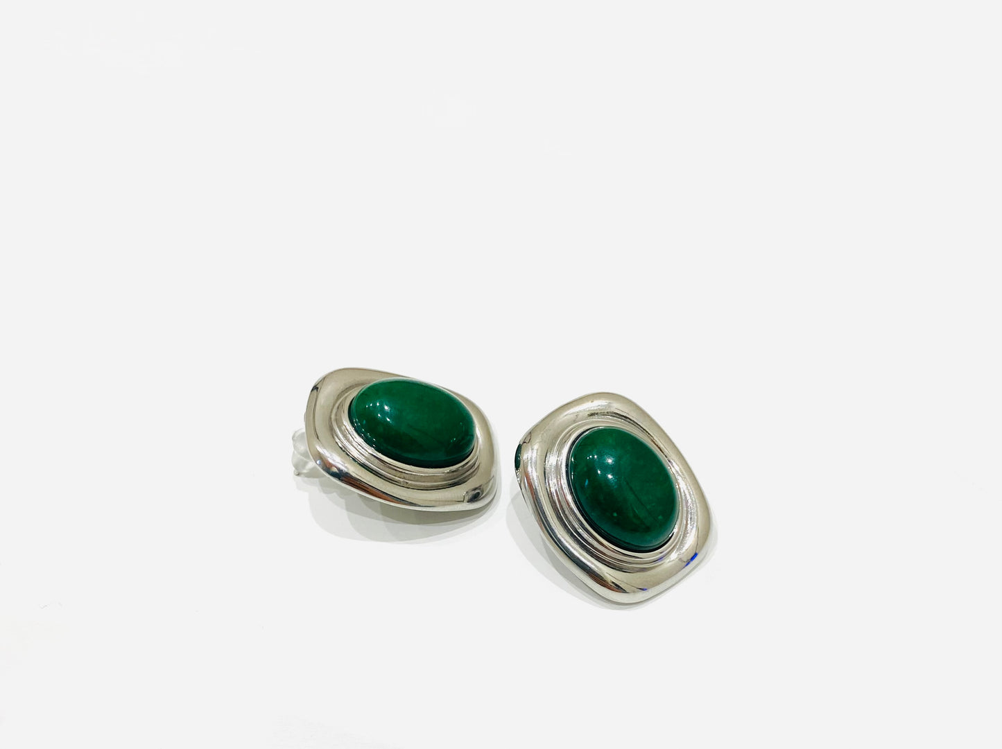 Orecchini Pia - oro bianco/verde