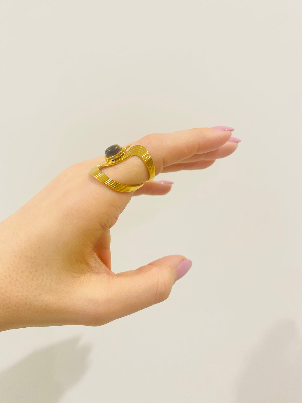 Anello Sofia - pietra marrone