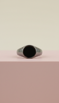 Anello grande in ottone rosé