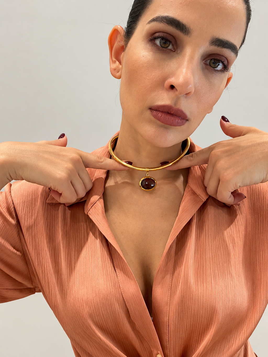 Collana CHARLOTTE - caffè