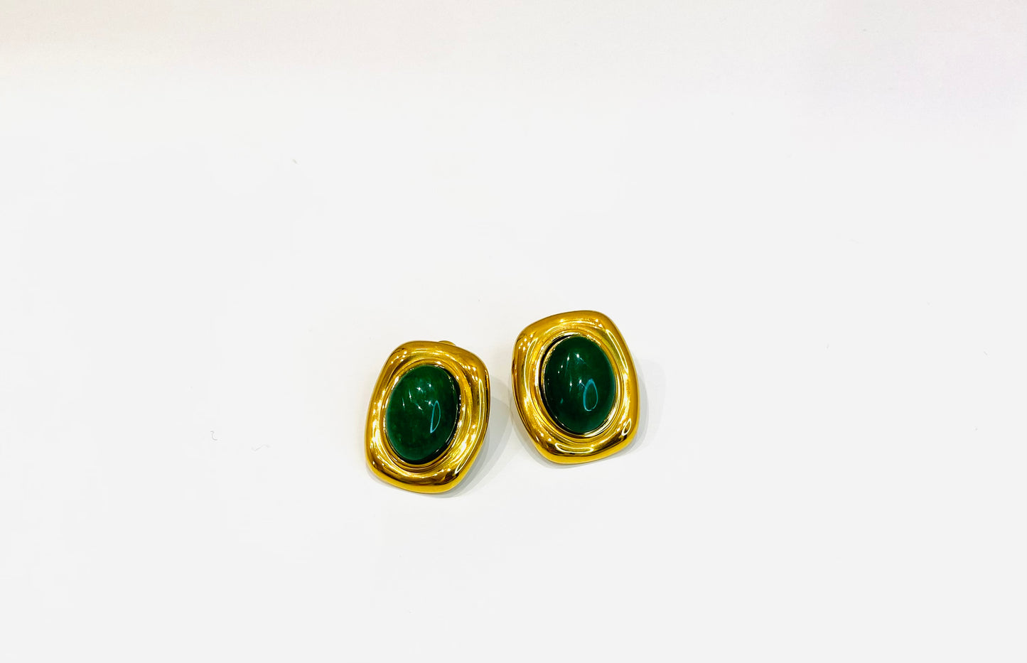 Orecchini Pia - oro giallo/ verde