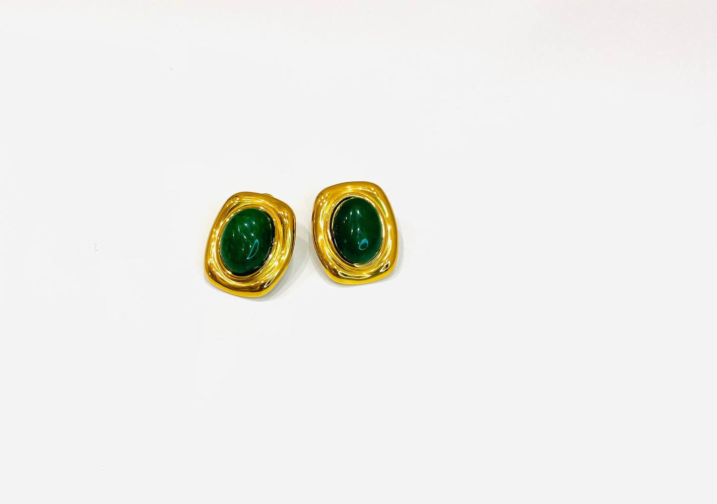 Orecchini Pia - oro giallo/ verde
