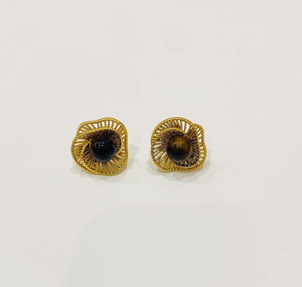 Orecchini Perla - marrone