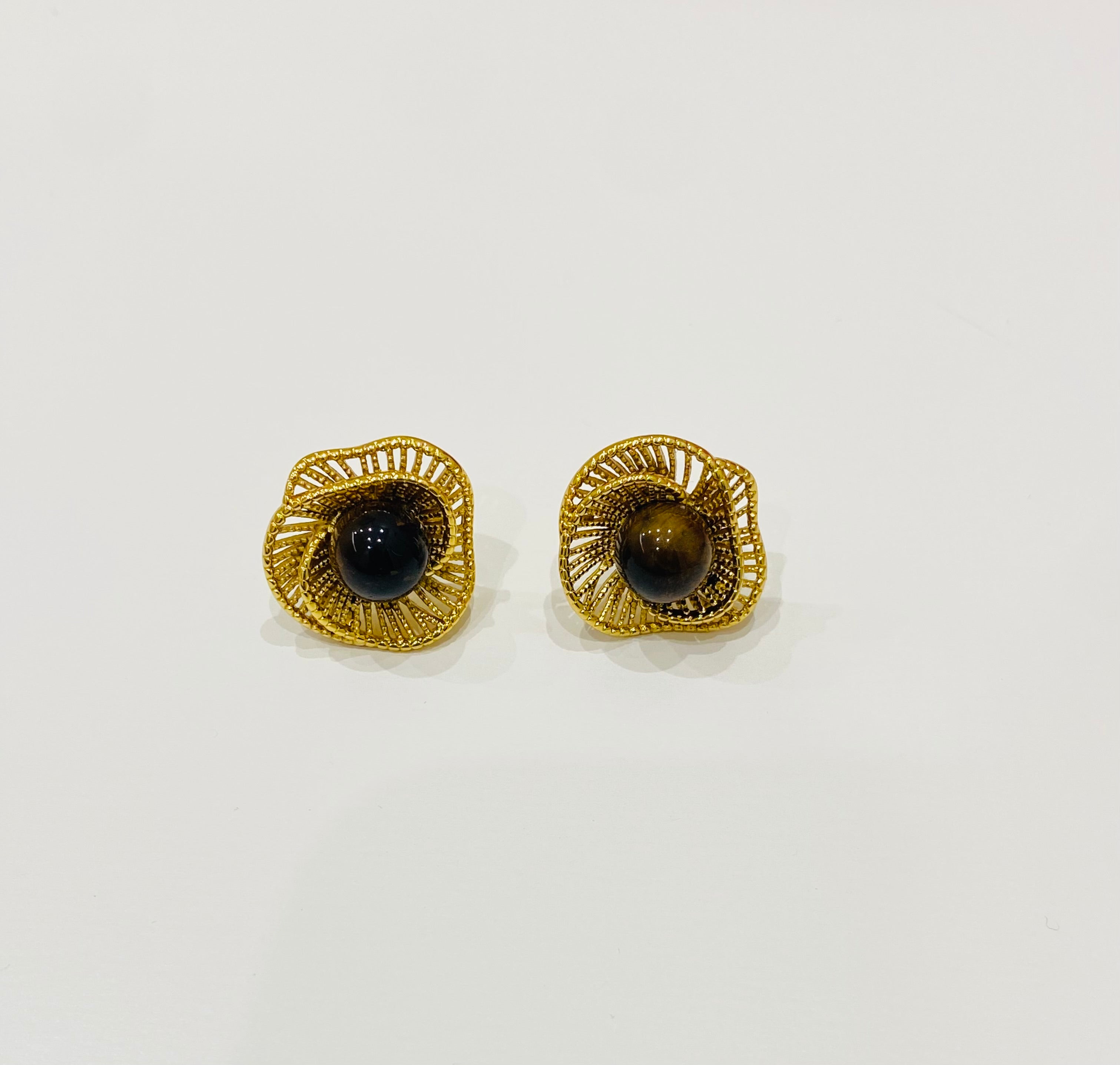 Orecchini Perla - marrone