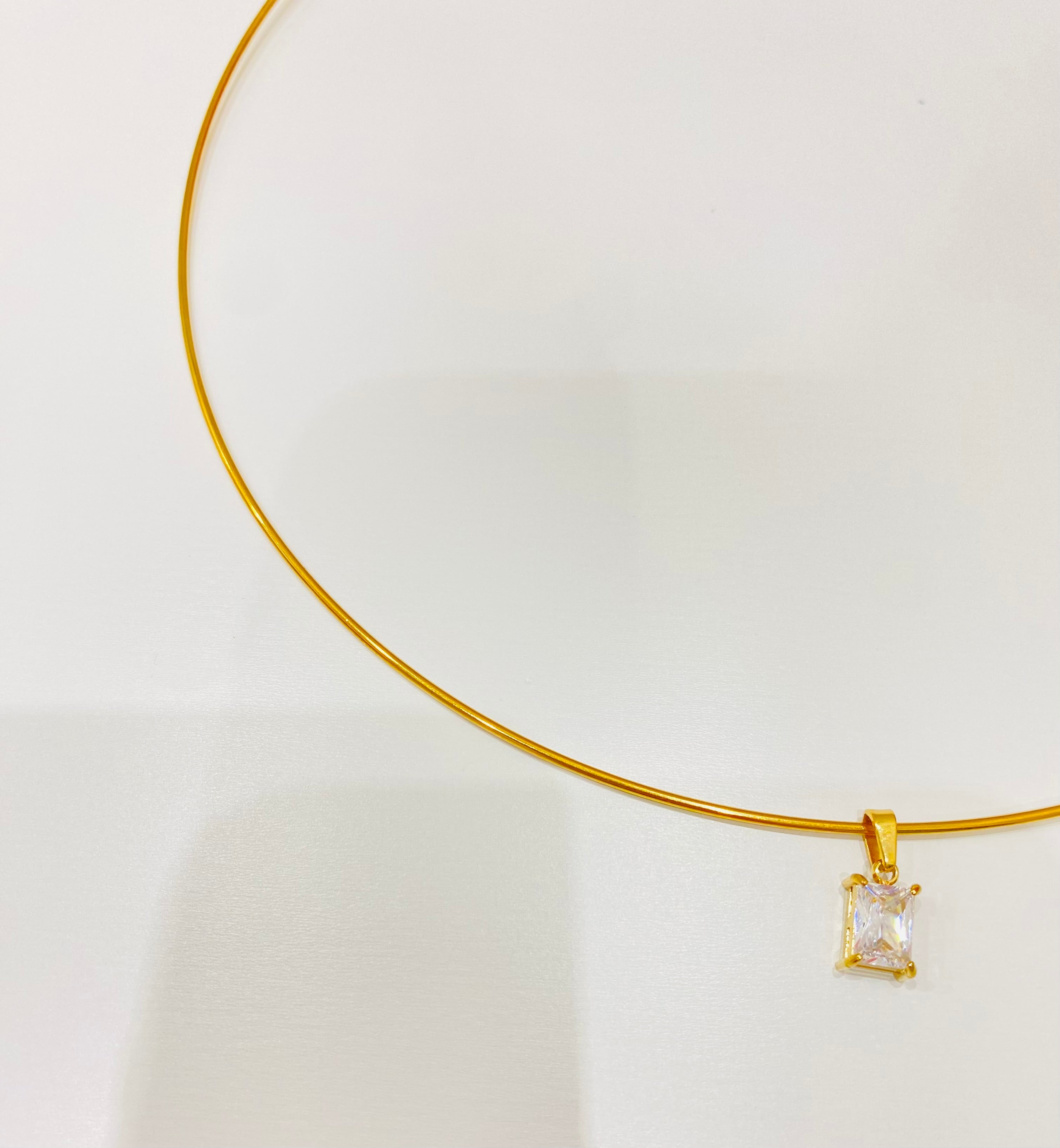 Collana Crystal quadrata