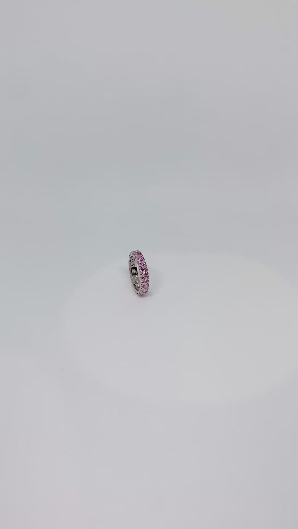 Anello Veretta Media Rosa